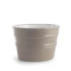 Lavabo Sospeso/Appoggio Bacile Cm.Ø46,5 H30 Argilla Opaco In Ceramica Lucido Argilla