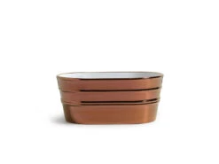Lavabo Da Appoggio Tinozza 60X40Xh25 In Ceramica Lucido Rame
