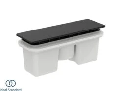 Piletta Per Piatto Doccia Ideal Standard® Ultra Flat New Con Coperchio Nero Seta Opaco
