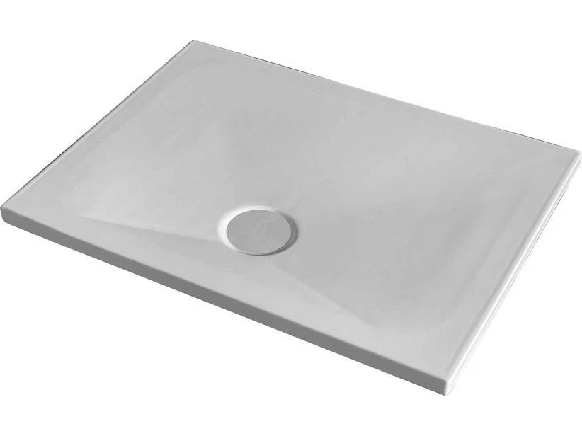 Piatto Doccia Puro Rettangolare 90x70 Cotone Bianco Opaco