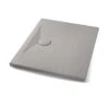 Piatto Doccia Appia Rettangolare 90x70 In Ceramica Effetto Pietra Grigio Opaco