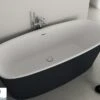 Vasca Freestanding Ideal Standard® Atelier Dea 190x90 Cm Bicolore Bianco/Nero Seta Opaco