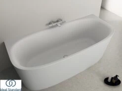 Vasca Freestanding A Parete Ideal Standard® Atelier Dea 180x80 Cm Bianco Seta Opaco