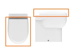 Sedile Wc Nemesi Con Soft-Close Bianco Lucido