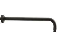 Braccio Doccia Low 30 Cm Tondo Nero Opaco