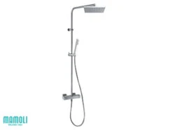 Colonna Doccia Feel Con Miscelatore Termostatico E Soffione Quadrato Cromo