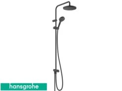 Colonna Doccia Hansgrohe® Vernis Blend Con Deviatore E Soffione Ø200 Tondo Nero