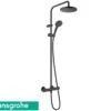 Colonna Doccia Hansgrohe® Vernis Blend Con Miscelatore Termostatico E Soffione Ø200 Tondo Nero