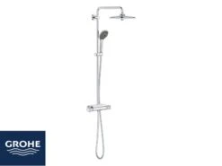 Colonna Doccia Termostatica Grohe® Vitalio Joy 260 Con Mensola Cromo