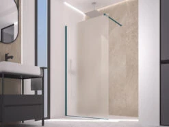 Doccia Walk In Zen 80 Cm H200 Cristallo 6 Mm Trasparente Night Watch