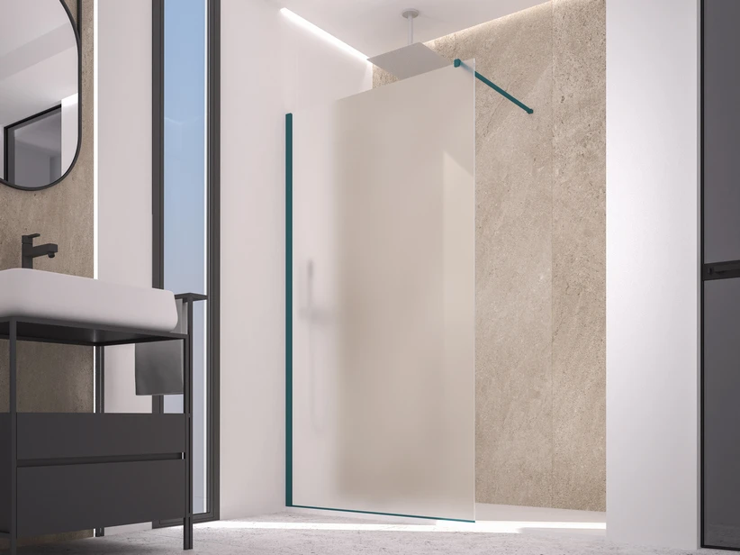 Doccia Walk In Zen 80 Cm H200 Cristallo 6 Mm Trasparente Night Watch