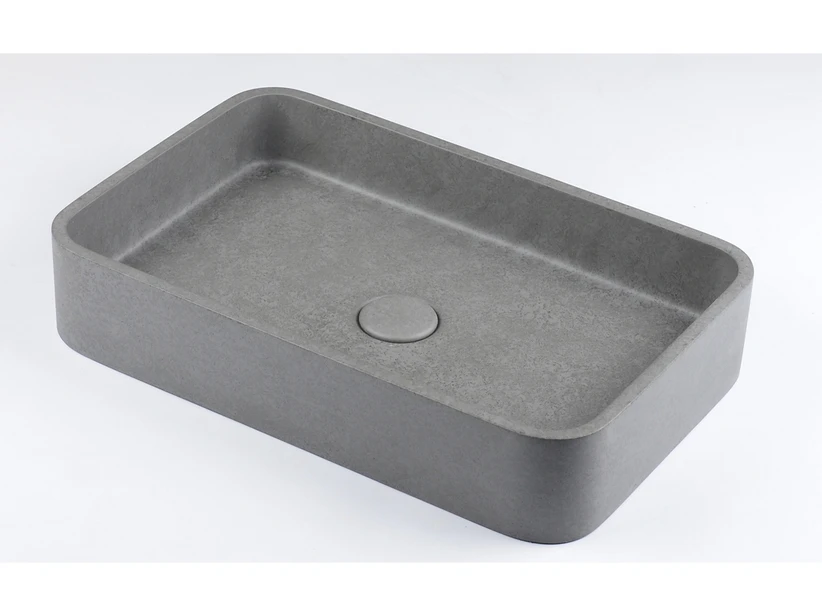 Lavabo Da Appoggio Concrete 50,6x32,6 H10 Cemento