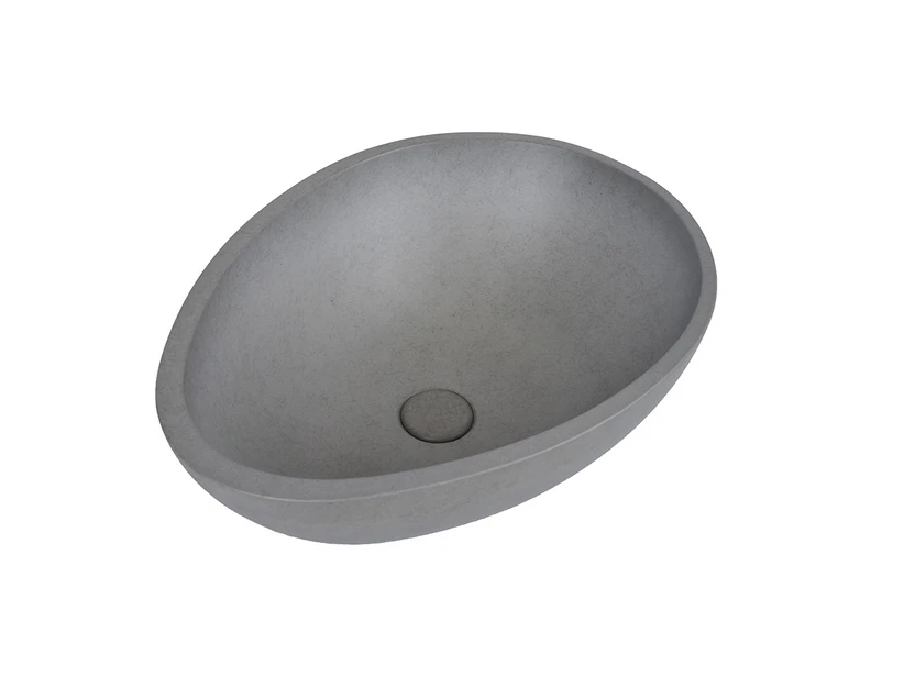 Lavabo Da Appoggio Concrete 53,4x39 H16,7 Cemento