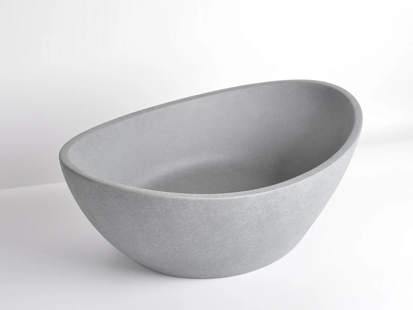 Lavabo Da Appoggio Concrete 54,8x34,8 H18,5 Cemento