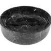 Lavabo Da Appoggio In Marmo Marquinia Ø38xH12,5 Cm Nero