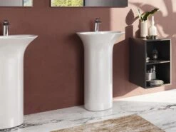 Lavabo Freestanding Berlino Con Foro Miscelatore Bianco