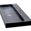 Lavabo Purestone Recife 100x49xH10 Nero