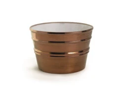 Lavabo Sospeso/Appoggio Bacile Midi Cm.Ø38 H24 In Ceramica Lucido Rame