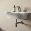 Lavabo Sospeso/Appoggio Berlino 60 Cm In Ceramica Bianco