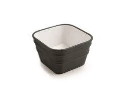 Lavabo Sospeso/Appoggio Bacile Qubo 40X40XH25 In Ceramica Grigio Opaco