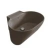 Lavabo Lavatoio Sospeso/Appoggio Tino 60X50Xh.30 In Ceramica Opaco Siena