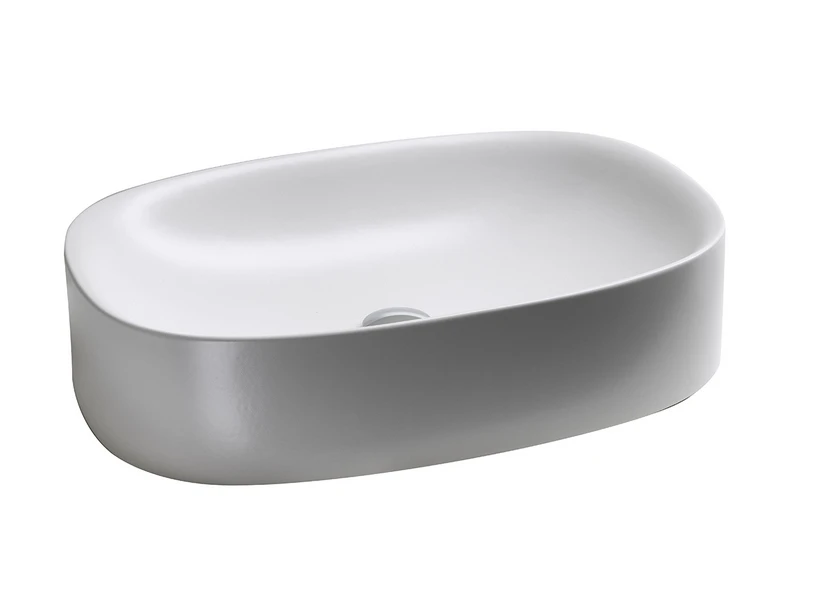 Lavabo Da Appoggio Wild 60 Cm Bianco Opaco