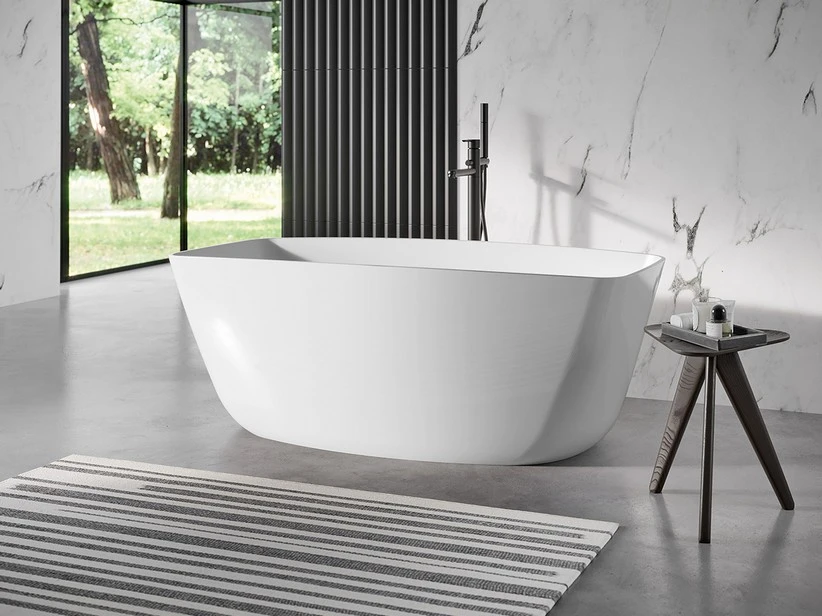 Vasca Freestanding Lybra 156,5x70 Cm Bianco Lucido