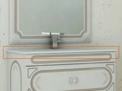 Lavabo Incasso Monet/Matisse Integrato 91X46 In Ceramica Lucido Bianco