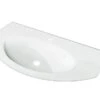 Lavabo Incasso Modo Top Vetro 92X52 Extra-Light Cristallo Lucido Bianco