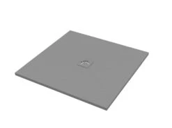 Piatto Doccia Quadrato Crypto 100x100 H2,5 Cm In Resina Grigio