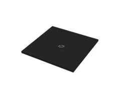 Piatto Doccia Quadrato Crypto 80x80 H2,5 Cm In Resina Nero