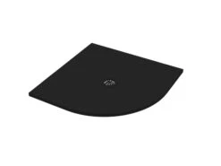 Piatto Doccia Semicircolare Crypto 90x90 H2,5 Cm In Resina Nero