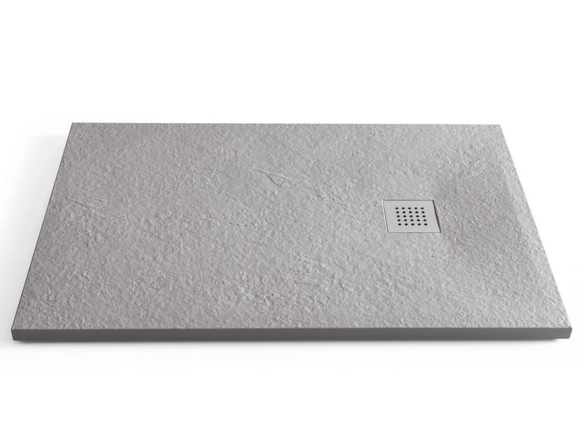 Piatto Doccia Pietra 70x100 H3 In Ceramica Effetto Pietra A Spacco Grigio