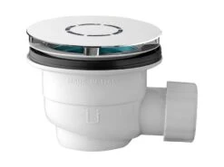 Piletta Doccia Decò Ø90 Mm Calotta Metallo Cromo Senza Codolo