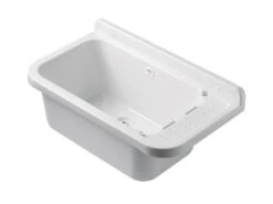 Pilozzo Lavanderia Interno/Esterno Incasso 59X34 Polipropilene Opaco Bianco