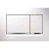 Placca Wc Geberit Sigma30 2 Pulsanti Bianco/Cromo/Bianco