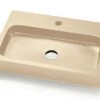 Lavabo Appoggio/Incasso Ponza 60 In Resina Opaco Crema Marfil
