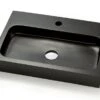 Lavabo Appoggio/Incasso Ponza 60 Nero Africa In Resina Opaco Nero Africa