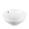 Lavabo Da Appoggio Reno Ø41 H17,5 In Ceramica Bianco Lucido