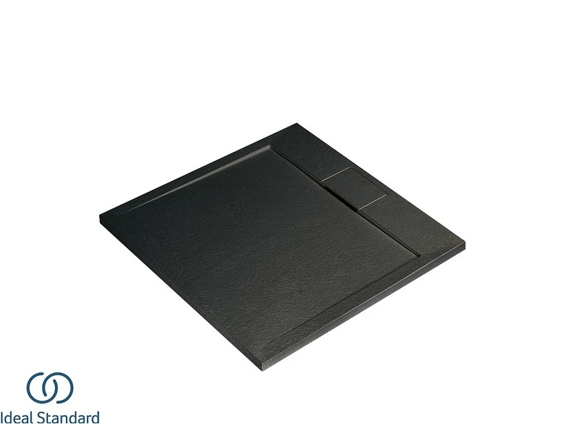Piatto Doccia Ideal Standard® ULTRAFLAT-S I.LIFE Quadrato 100x100 Cm Resina Nero