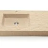Lavabo Top Slate 90 In Resina Crema Marfil