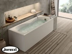 Vasca Idromassaggio Jacuzzi® Soho Pannello Frontale+Laterale 170X70 Schienale A Destra